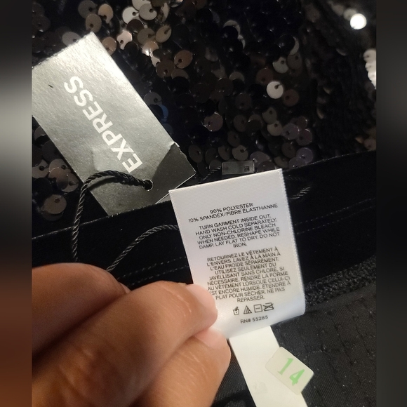 NWT Express Sequin High Waist Leggings Size Small - Picture 10 of 11